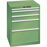 ARMOIRE VERT 717X725X850 AVEC 5 TIR. 75KG _ 14.411.030 - LISTA