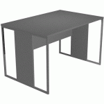 BUREAU PIEDS CADRES MÉTAL RAZOR 120CM ANTHRACITE/ANTHRACITE - ARTARREDI