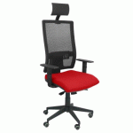 CHAISE DE BUREAU HORNA AVEC TÊTIÈRE - ROUGE