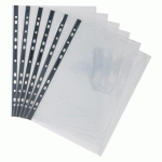 POCHETTES PERFORÉES EXACOMPTA A4 POLYPROPYLÈNE LISSE 9/100E - ETUI DE 100