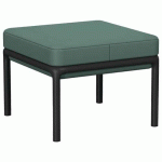 POUF BAS LOTUA ENDUIT PVC GINKO VERT - SOKOA
