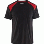 T-SHIRT NOIR/ROUGE TAILLE S - BLAKLADER