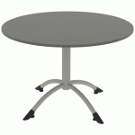 TABLE CANTATE FIXE Ø 120 CM PC GRIS CUBANITE/GRIS ARGILE - RODET