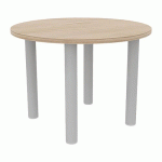 TABLE DE RÉUNION 4 PIEDS Ø 100 CM ORME/ALU - QUADRIFOGLIO