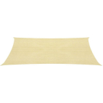 VIDAXL - VOILE D'OMBRAGE 160 G/M² BEIGE 2X5 M PEHD