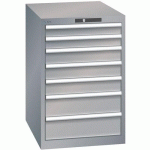 ARMOIRE GRIS PIGEON 564X725X850 AVEC 7 TIR. 75KG - LISTA