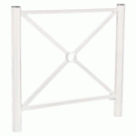 BARRIÈRE PROVINCE SIMPLE CROIX 1.07 M INOX - ZINC BLANC 9010 - PROCITY