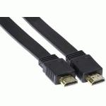 CORDON HDMI HIGH SPEED A/A PLAT BLACK - 5 M