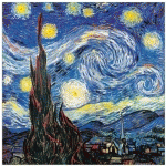 DECORATIVE PICTURE NOTTE STELLATA DETAIL CM 30X30X1,8 TWINSOR EC20885