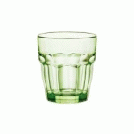 GOBELET FORME BASSE TEINTÉ VERT 27CL - LOT DE 6 - BORMIOLI ROCCO - ROCK BAR