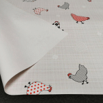 NAPPE TOILE CIRÉE PVC SUR MESURE, TAILLES ET MOTIFS AU CHOIX, TOILE CIRÉE POUR TABLES INTÉRIEURES ET EXTÉRIEURES - 140 X 500CM - PLUMES.