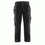 PANTALON DE TRAVAIL X1900 ARTISAN CORDURA® NYCO NOIR TAILLE 56C - BLAKLADER