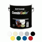 PEINTURE ANTIROUILLE - MÉTAL BRILLANT - 0,75 L - NOIR 7378 - COMBICOLOR RUST-OLEUM