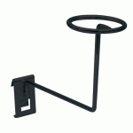PORTE CASQUETTE ET CHAPEAU 200 X 200 MM - Ø 100 MM - FINITION NOIR BOHNACKER