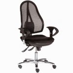 SIÈGE DE BUREAU OPEN POINT DELUXE - MAILLE FILET - DOSSIER NOIR - ASSISE NOIR