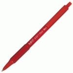 STYLO A BILLE BIC SOFT FEEL CLIC - POINTE MOYENNE RETRACTABLE - ENCRE ROUGE - CORPS CAOUTCHOUC ANTI-FATIGUE