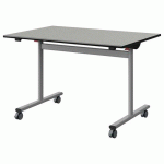 TABLE MALIBU RAB 120X80 T6 DL ST ISOS GRIS 1400/NO GRIS 9006 - MANUTAN EXPERT
