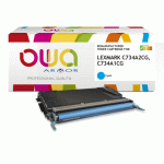 TONER REMANUFACTURÉ OWA - STANDARD - CYAN - POUR LEXMARK C734A2CG, C734A1CG - TONER COMPATIBLE