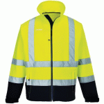 VESTE SOFTSHELL HAUTE-VISIBILITÉ S425 BLEU/JAUNE XXL - PORTWEST
