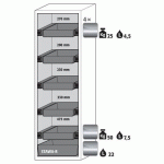 ARMOIRE SÉCURITÉ S-PHOENIX-90 S90.196.060.FDASR BLANC - ASECOS