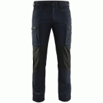 PANTALON DE TRAVAIL SERVICES STRETCH MARINE FONCÉ/NOIR TAILLE 42C - BLAKLADER