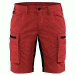 SHORT SERVICES STRETCH FEMME ROUGE/NOIR TAILLE 32 - BLAKLADER