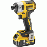 VISSEUSE À CHOCS XR 18V - 5 AH DCF887P2-QW - 2 BATTERIES CHARGEUR - COFFET TSTAK DEWALT