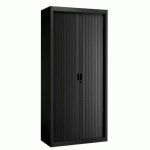ARMOIRE À RIDEAUX DÉMONTABLES BUDGET 195 X 90 CM NOIR-NOIR