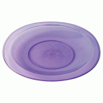 ASSIETTES PLATES COPOLYESTER Ø 26 CM - TRANSPARENT VIOLET