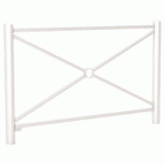 BARRIÈRE CARREFOUR 1.57 M - ZINC BLANC 9010 - PROCITY