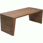 BUREAU X10 190 X 100 X 76 NOYER AMÉRICAIN - QUADRIFOGLIO