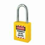 CADENAS DE CONSIGNATION ANSE ACIER 40MM JAUNE - FTH THIRARD - 00091262