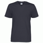 COTTOVER T-SHIRT MANCHES COURTES COL V HOMME - CERTIFIÉ GOTS MARINE - TAILLE XXXL