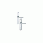 ENSEMBLE SAN DIEGO GRAND MODEL TYPE À CONDAMNATION FINITION F1 ALU ASPECT ARGENT - HOPPE - 3559803
