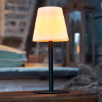 JUST LIGHT. LAMPE À POSER LED KENO, PIQUET, TIRETTE, BATTERIE
