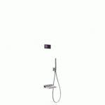 KIT DE BAIGNOIRE THERMOSTATIQUE ÉLECTRONIQUE ET ENCASTRÉ SHOWER TECHNOLOGY AVEC CONTRÔLE ÉLECTRONIQUE COMPRIS (NOIR) - TRES 0928