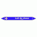 LOT DE 3 - MARQUEUR DE TUYAUTERIE - LAIT DE CHAUX - VINYLE LAMINÉ 150 X 12 MM