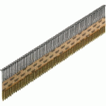 PACK 2100 CLOUS ANNELÉS EN BANDE D34° 2,8X70 MM + 2 CARTOUCHES DE GAZ SENCO