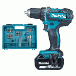 PERCEUSE-VISSEUSE 18V + 2 BATTERIES 3AH + CHARGEUR + COFFRET AVEC ACCESSOIRES - MAKITA - DDF482RFX1
