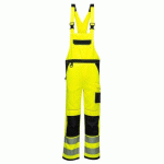 PORTWEST PW344 COTTE À BRETELLES PW3 HAUTE-VISIBILITÉ JAUNE/NOIR - TAILLE XXL