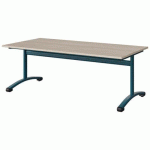 TABLE MALIBU 160X80 T3 DL STRA ABS ACACIA/BLEU 5025