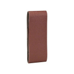 2609256206 SET DE 3 BANDES ABRASIVES POUR PONCEUSES À BANDE, QUALITÉ ROUGE - BOSCH