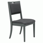 CHAISE GINKGO SOURIS - STRUCTURE HÊTRE ANTHRACITE - SUNSET CREATION