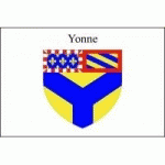 DRAPEAU YONNE : DIMENSIONS - 50 X 75 CM