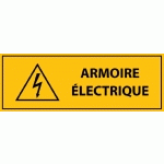 PANNEAU - ARMOIRE ÉLECTRIQUE - VINYLE SOUPLE AUTOCOLLANT  - 297 X 148 MM - LOT DE 2