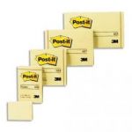 POST-IT LOT DE 12 BLOCS REPOSITIONNABLES DE 100 FEUILLES 38 X 51 MM JAUNE 653E