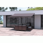 CONCEPT-USINE - STORE BANNE MANUEL 4 X 2.5 M TAUPE POLYESTER ADRO - TAUPE