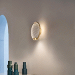 MASIERO APPLIQUE MURALE LED HORO A, GRIS FUMÉ