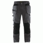 PANTALON DE TRAVAIL ARTISAN GRIS FONCÉ/NOIR TAILLE 46 - BLAKLADER