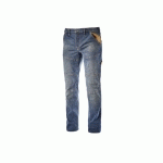 PANTALON DE TRAVAIL EN JEAN STONE PLUS DIRTY WASHING BLEU T40 (US32) - DIADORA SPA - 702.170752